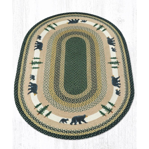 Palacedesigns Jute Oval Bear Timbers Patch PA3379738 - main